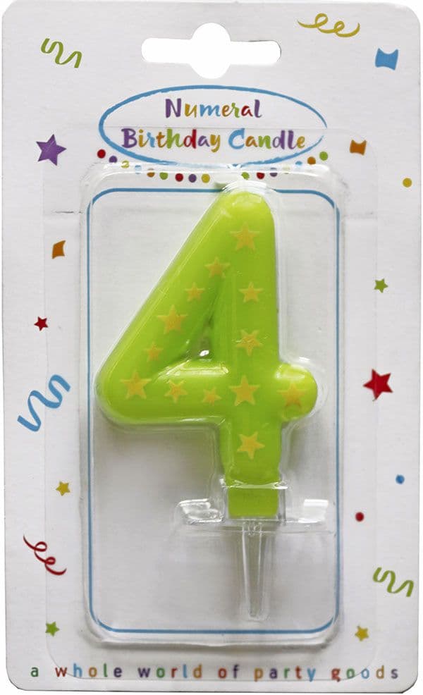 CANDLES BIRTHDAY NUMBER 4 1CTP