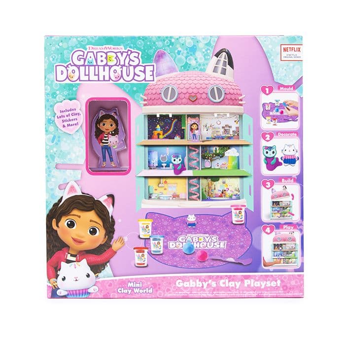 Gabbys Dollhouse DIY Clay Cats And Dollhouse Set