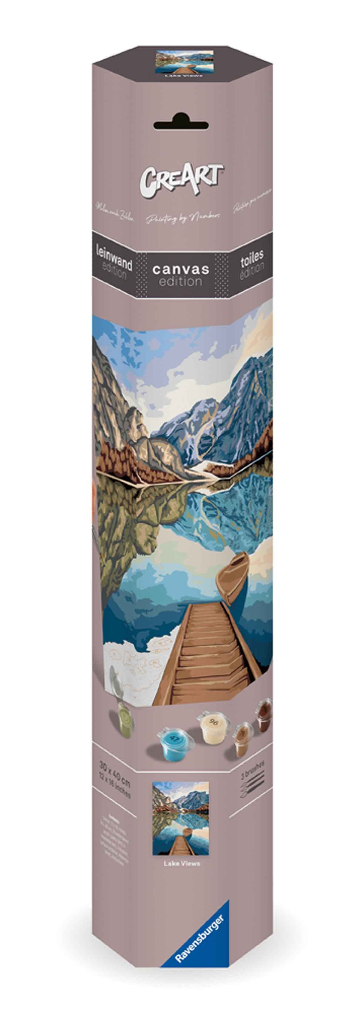 RAVENSBURGER CREART CANVAS LAKE VIEWS