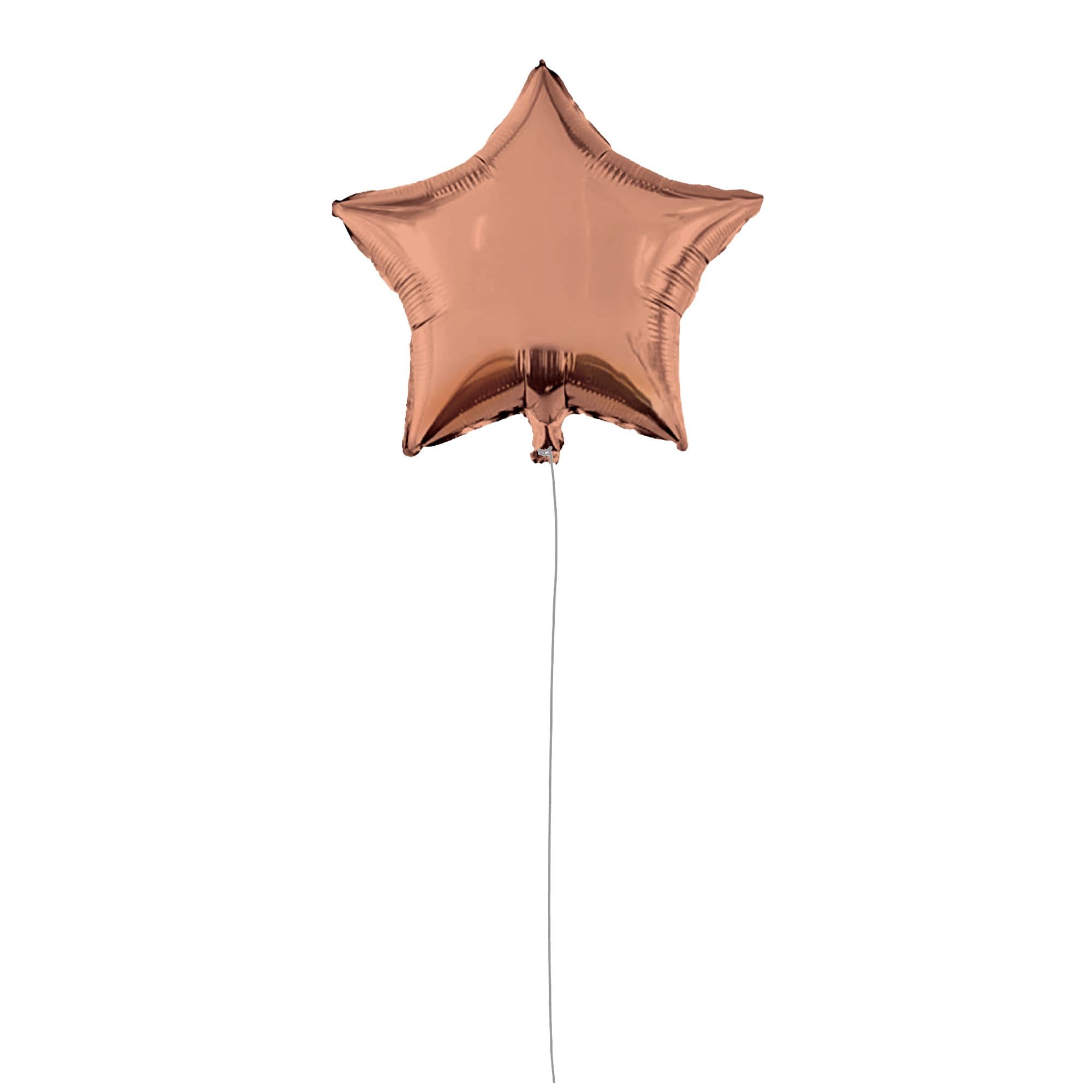 18 INCH AIR-HELIUM FOIL ROSE GOLD STAR 1CTP