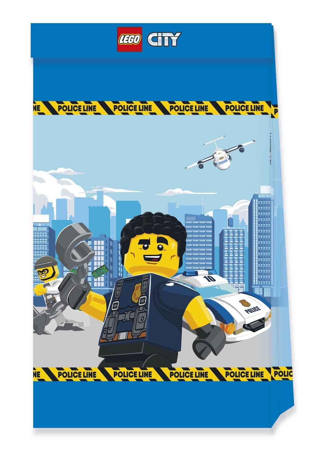 LEGO CITY PAPER PARTY BAGS 4CT