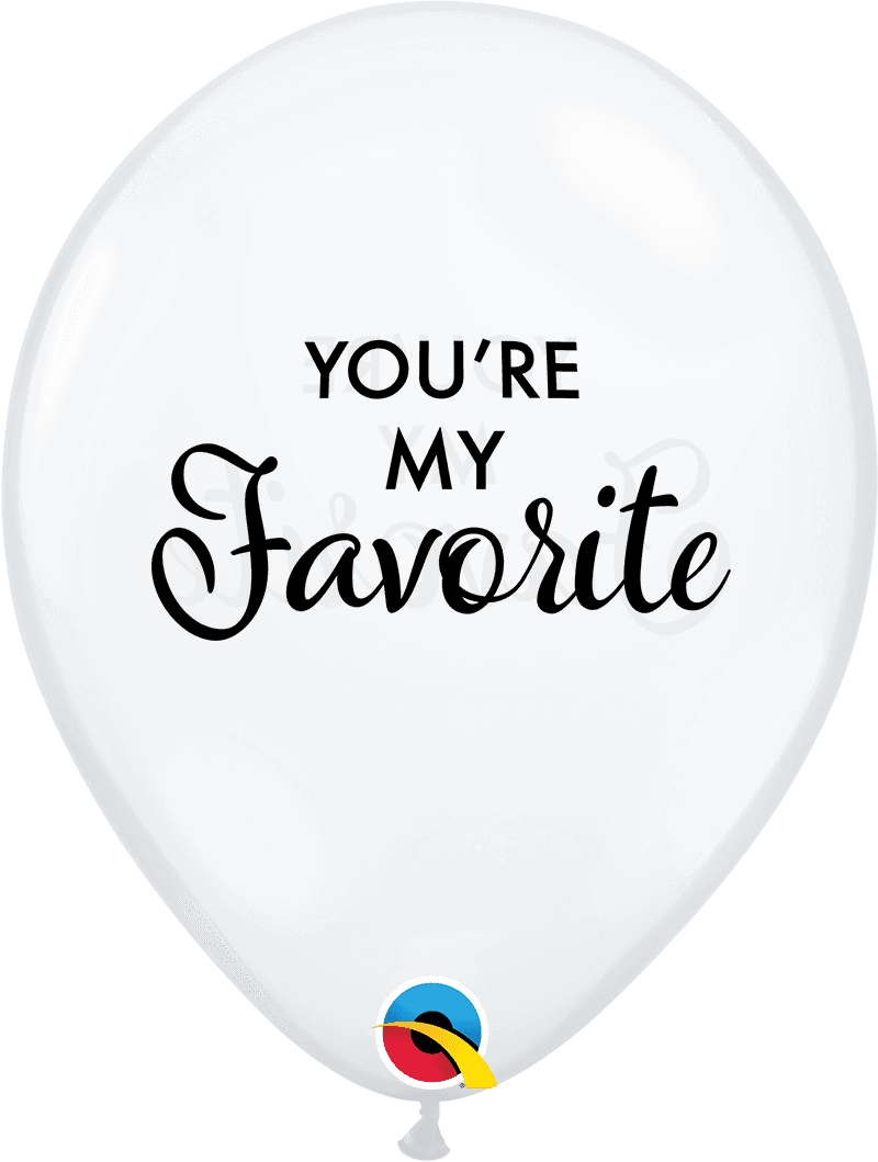11 INCH LATEX RND YOU ARE MY FAVORITE 50CTP
