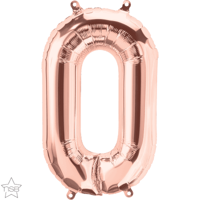 34 INCH FOIL ROSE GOLD LETTERS 1CTP