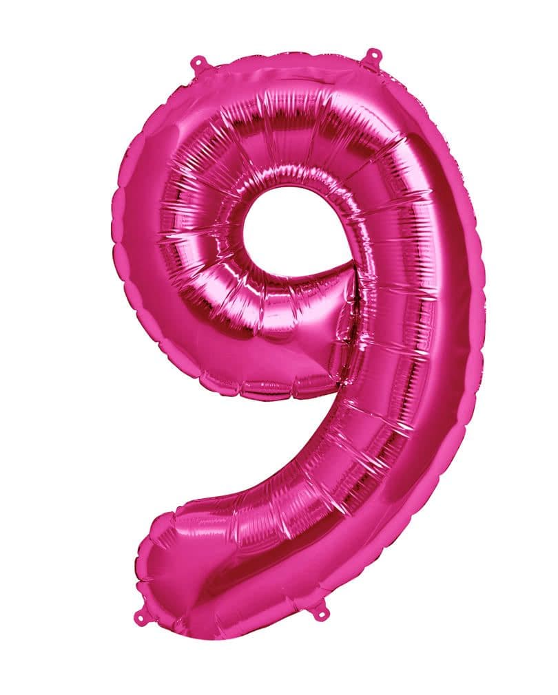 37 INCH AIR-HELIUM PINK FOIL BALLOON 9 1CTP