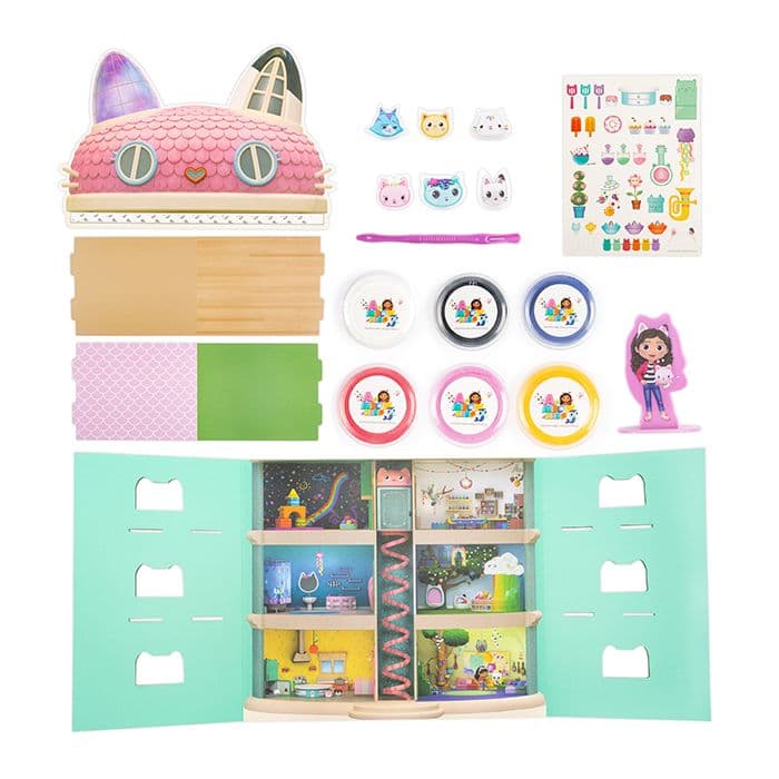 Gabbys Dollhouse DIY Clay Cats And Dollhouse Set