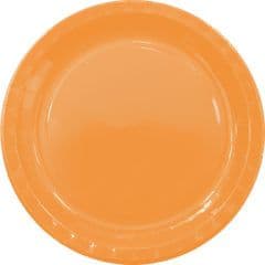 ORANGE PAPER PLATES LARGE 23CM 8CT