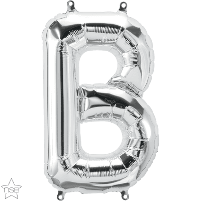 34 INCH FOIL SILVER LETTER B 1CTP