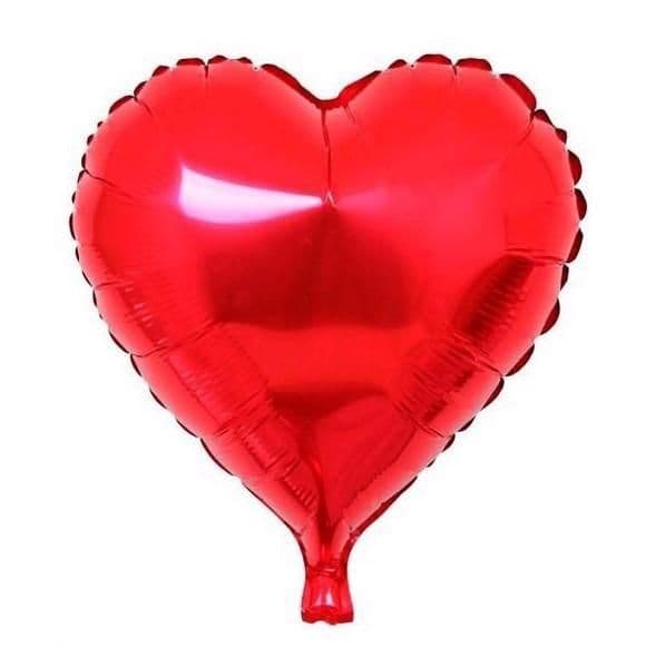 18 INCH AIR-HELIUM FOIL RED HEART 1CTP
