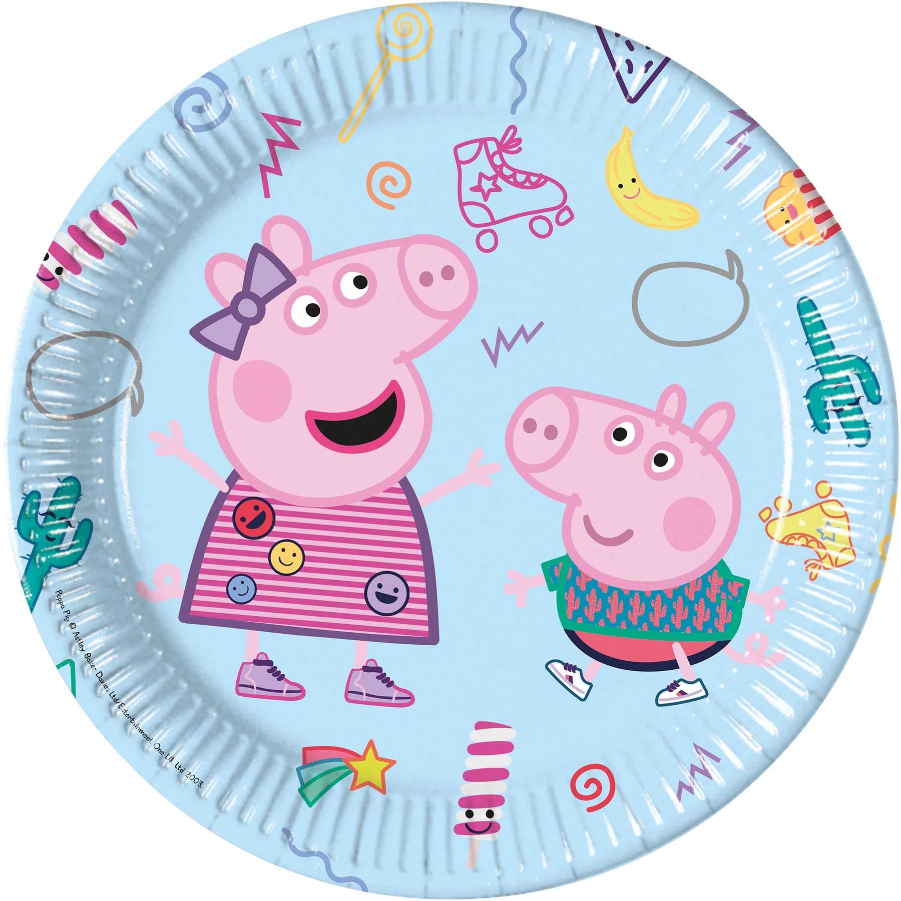 PEPPA PIG MESSY PLAY PAPER PLATES LRGE 23CM 8CT