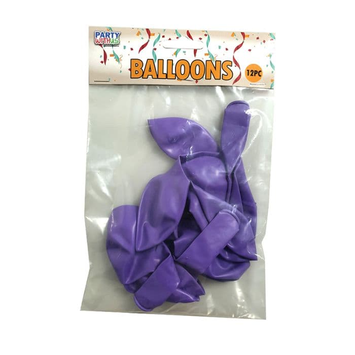 12 INCH LATEX STANDARD BALLOONS