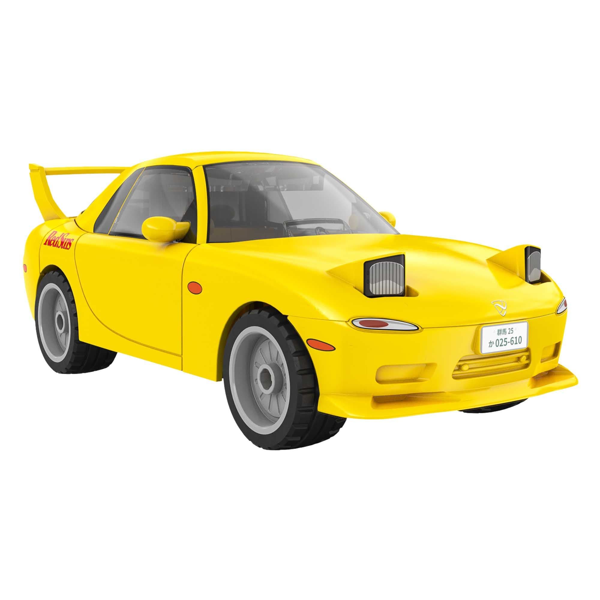 CADA 1:35 FREE WHEEL 66PC MAZDA RX7-FD YELLOW
