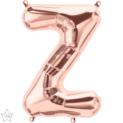 16 IN FOIL ROSE GOLD LETTERS AIR FILLED 1CTP