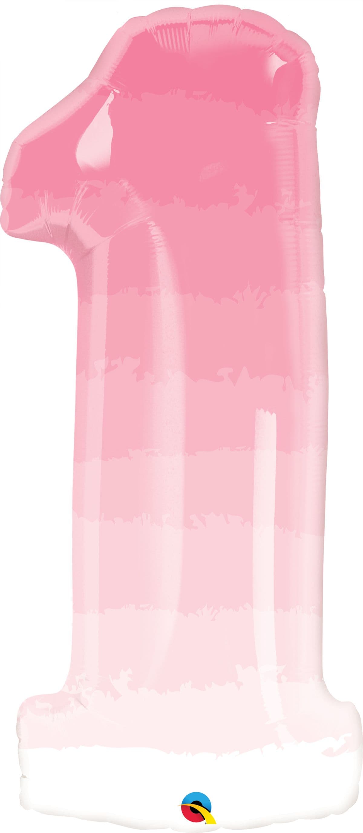 38 INCH FOIL NUMBER ONE PINK OMBRE 1CTP
