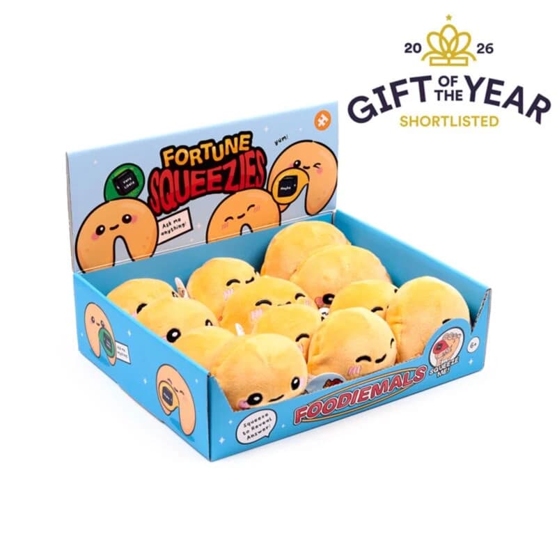 QUEASY SQUEEZIES ASK ME ANYTHING MAGIC FORTUNE TELLER COOKIE PLUSH
