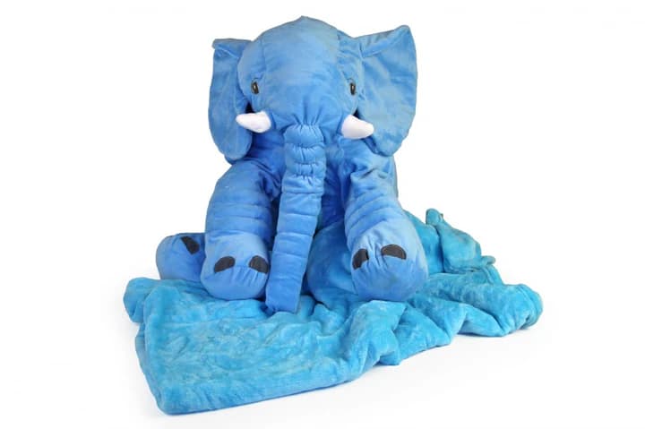 Large Elephant Pillow With Blanket
