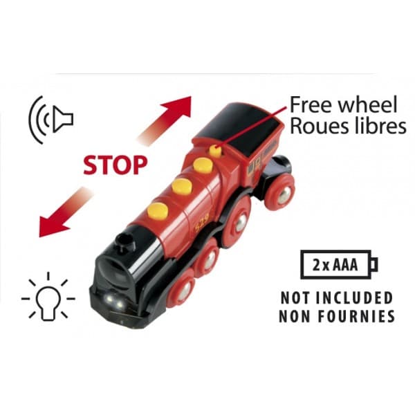 BRIO MIGHTY RED ACTION LOCOMOTIVE