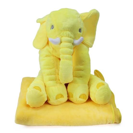 Large Elephant Pillow With Blanket