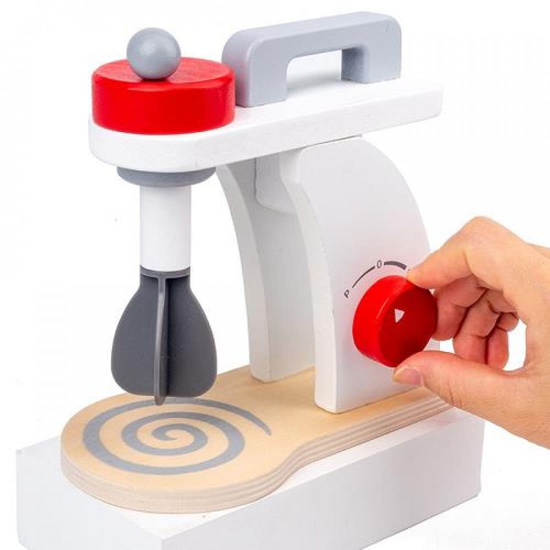 WOODEN KITCHEN BLENDER MIXER TOY FOR KIDS