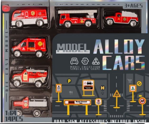 14PCS ALLOY CAR SETS