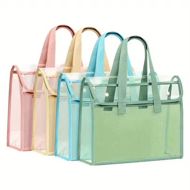 Large Capacity Portable Transparent Waterproof Tote Bag