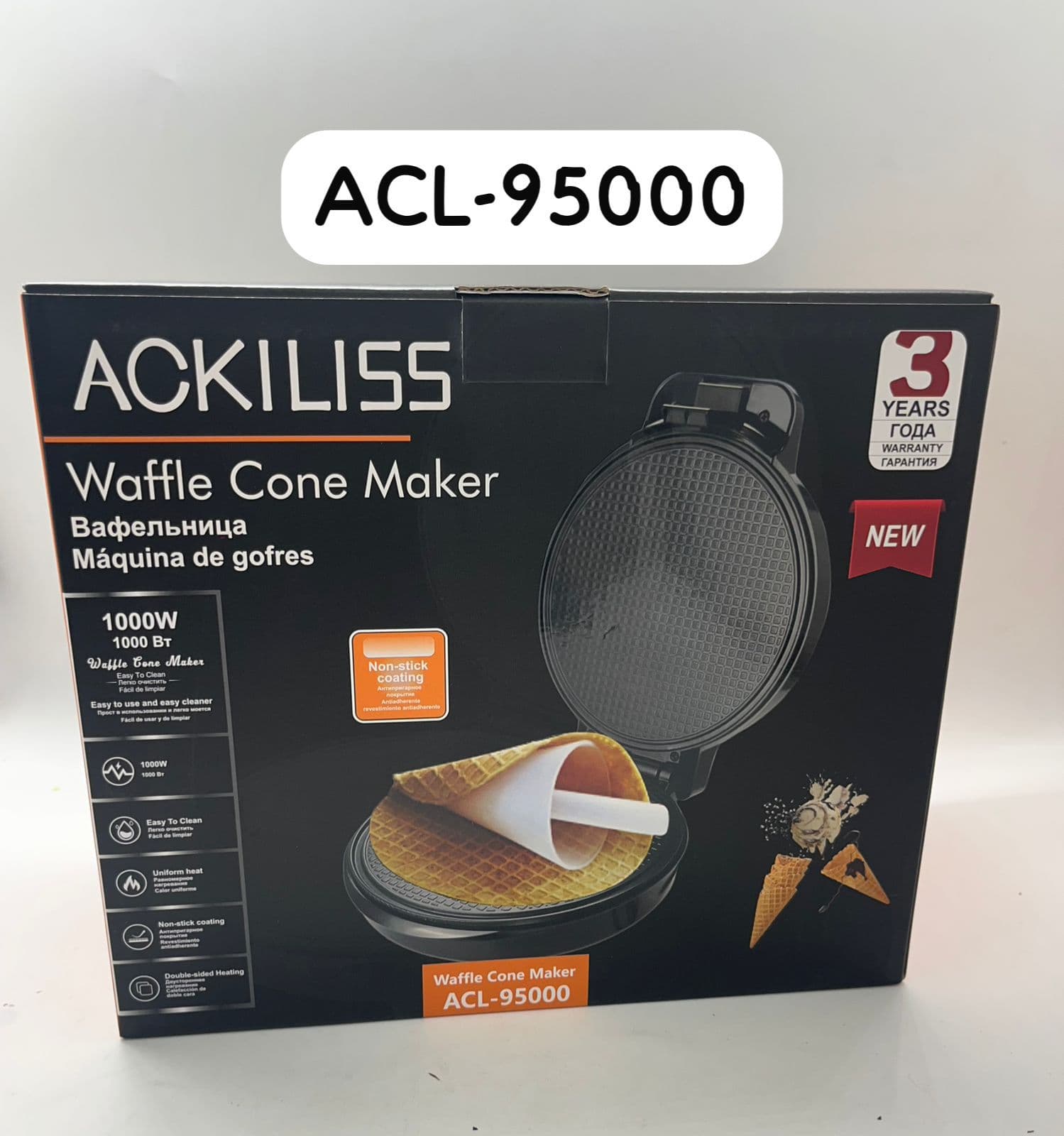 Ackiliss Waffle Cone Maker