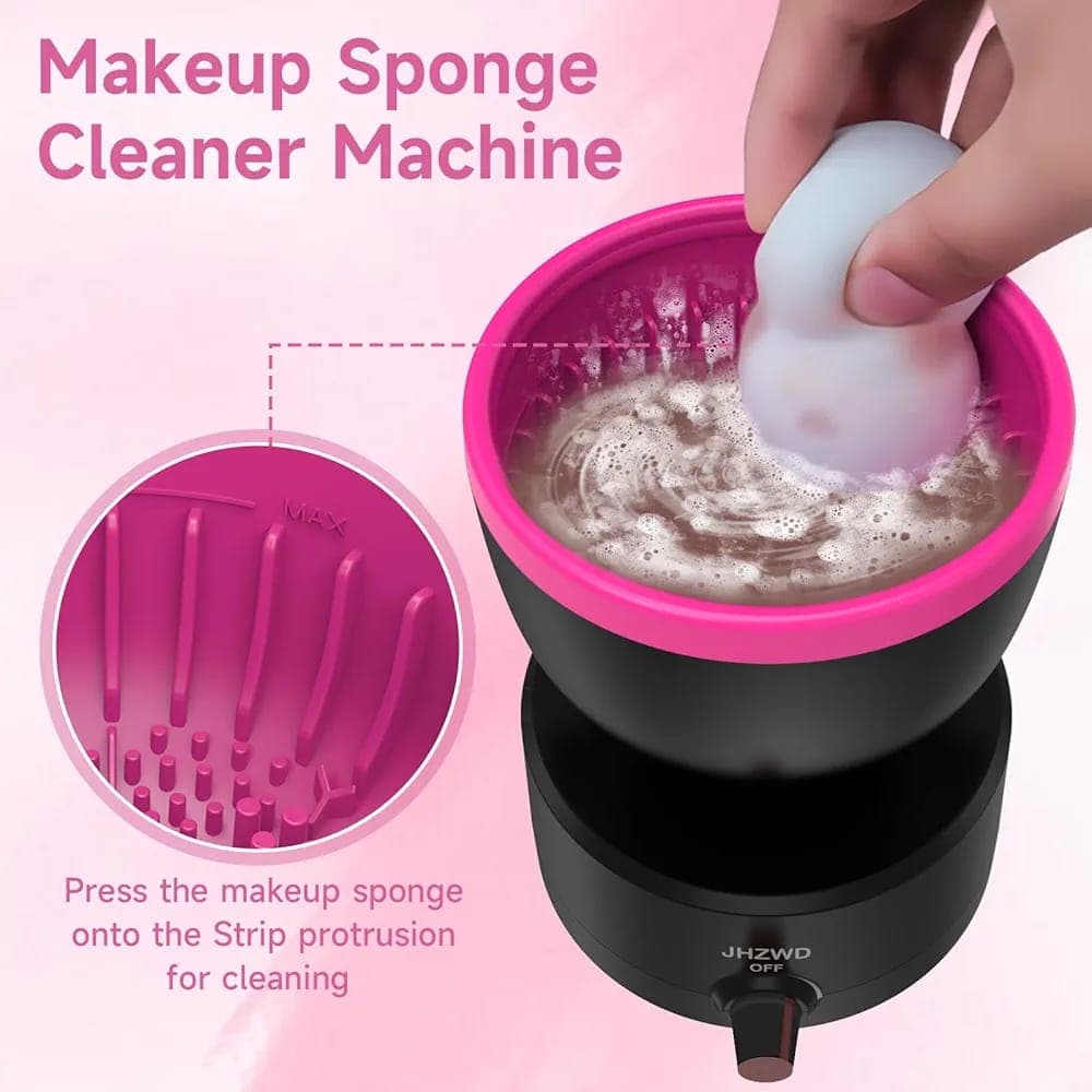 Electric Makeup Brush Cleaner And Holder