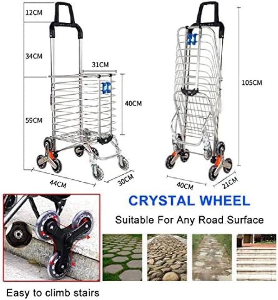 Foldable Shopping Trolley 2 In 1