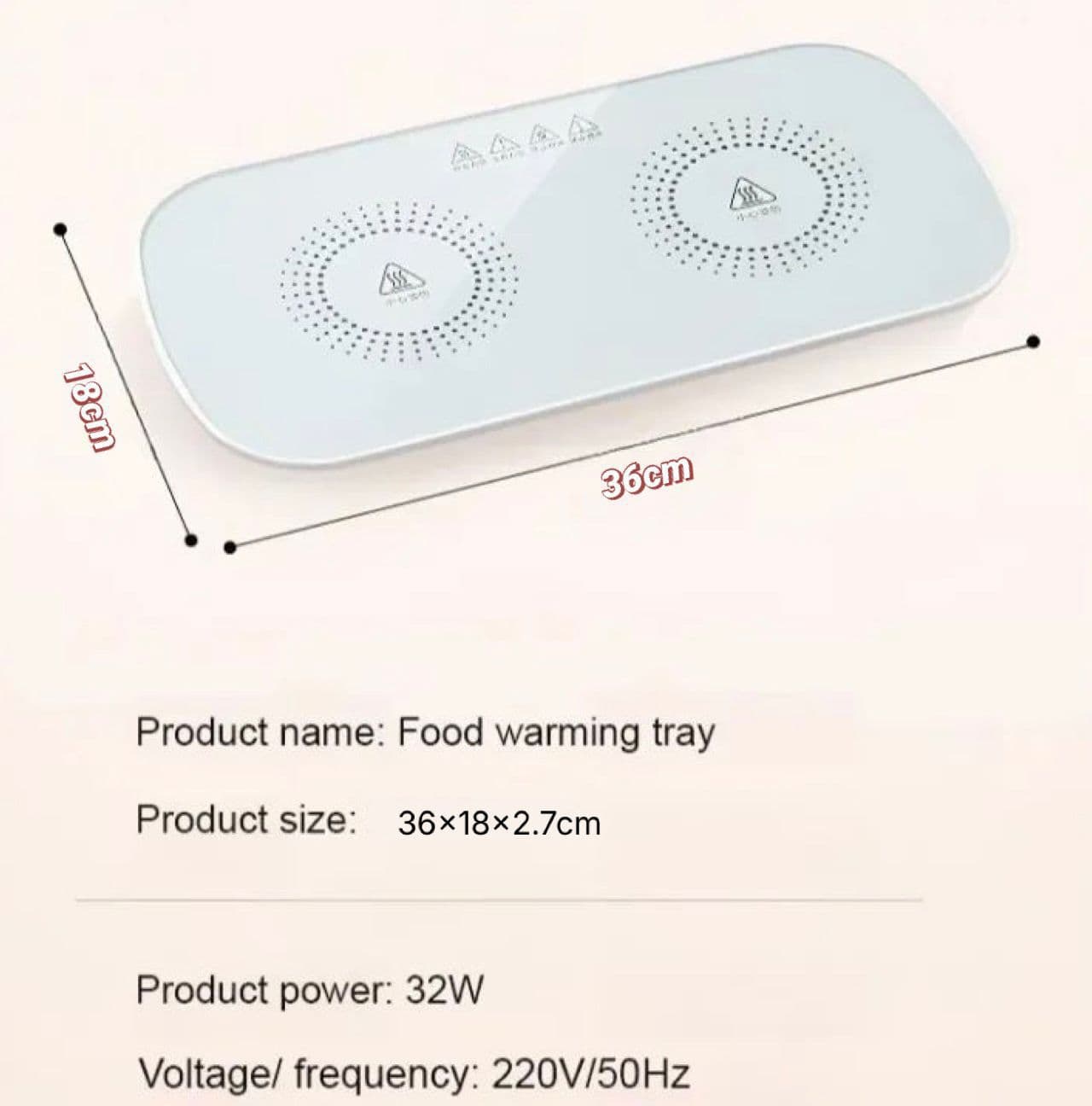 Food Warming Tray