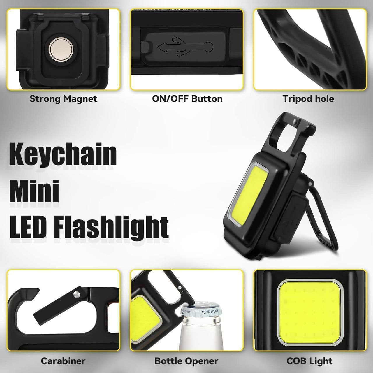 KEYCHAIN MINI COB LED FLASHLIGHT