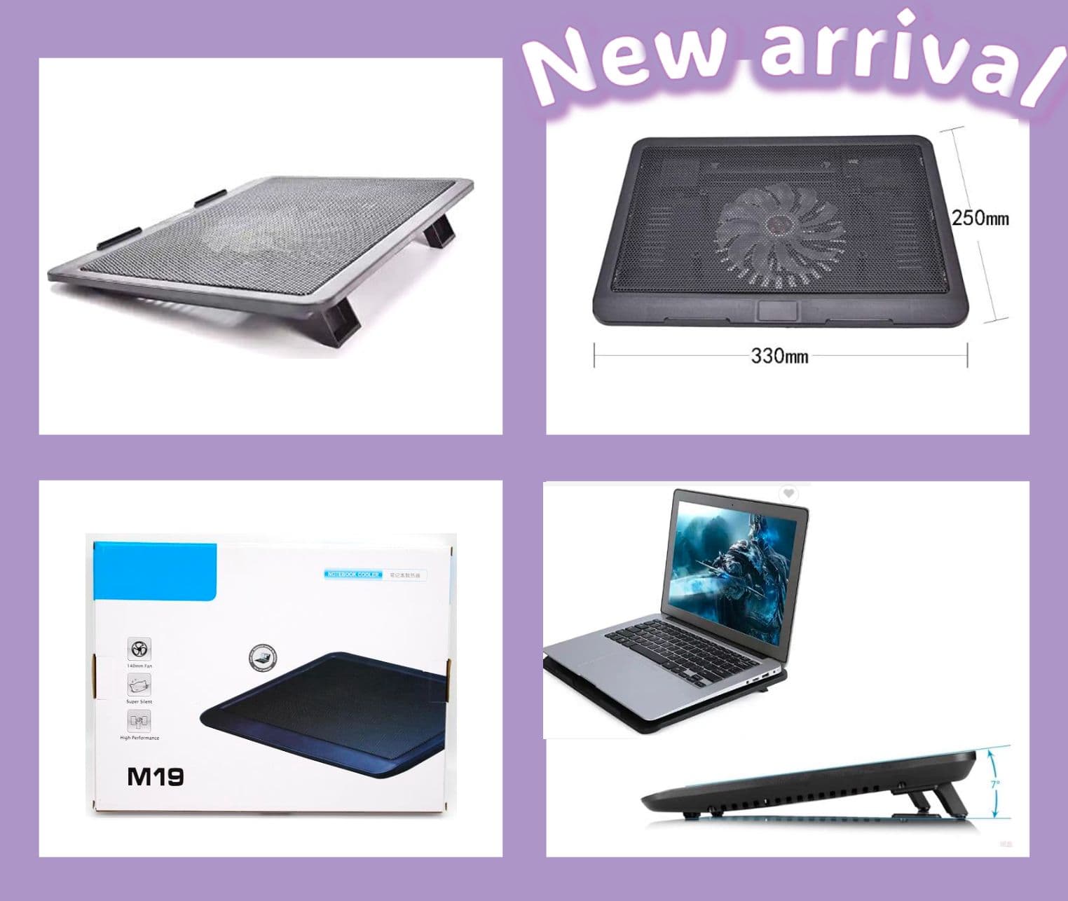 M19 LAPTOP COOLER AND FAN