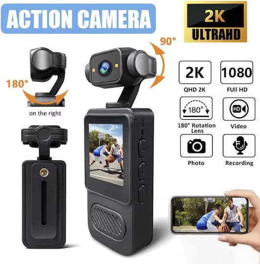 Portable Handheld 4K Action Camera