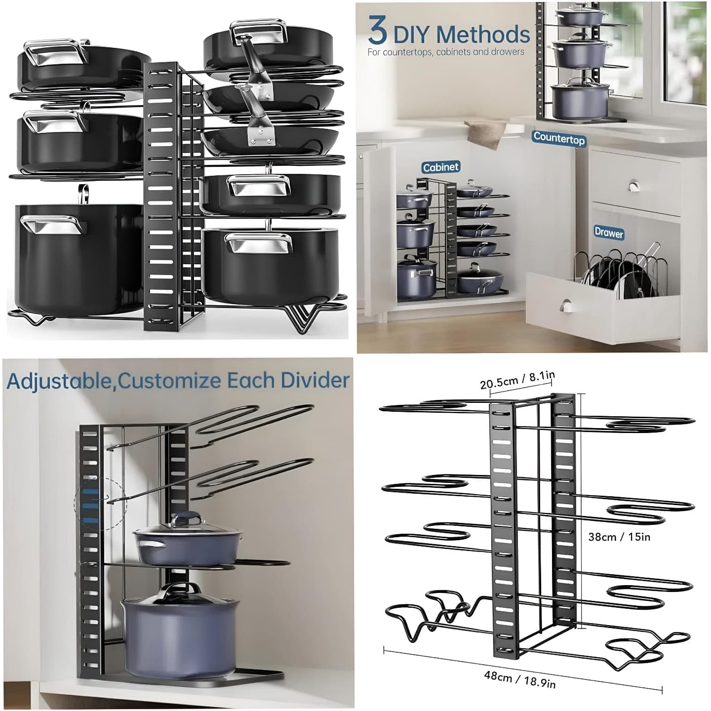 Pot Rack Organiser