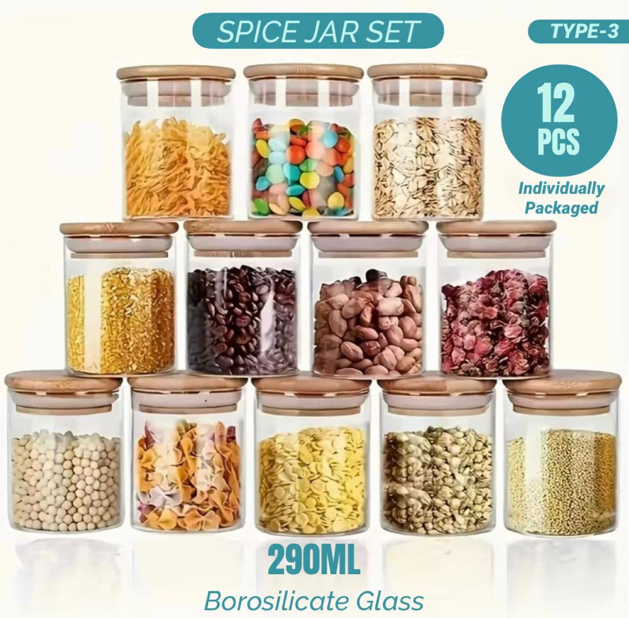 12Pcs Spice Jar Set Type 3