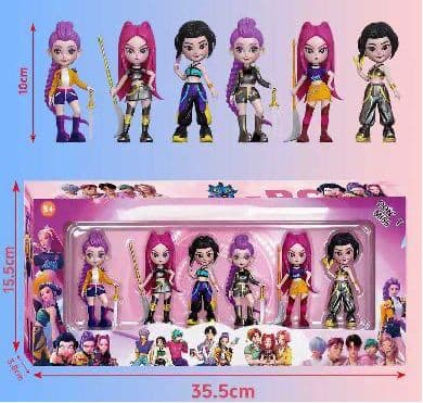 6PC KPOP FIGURINES