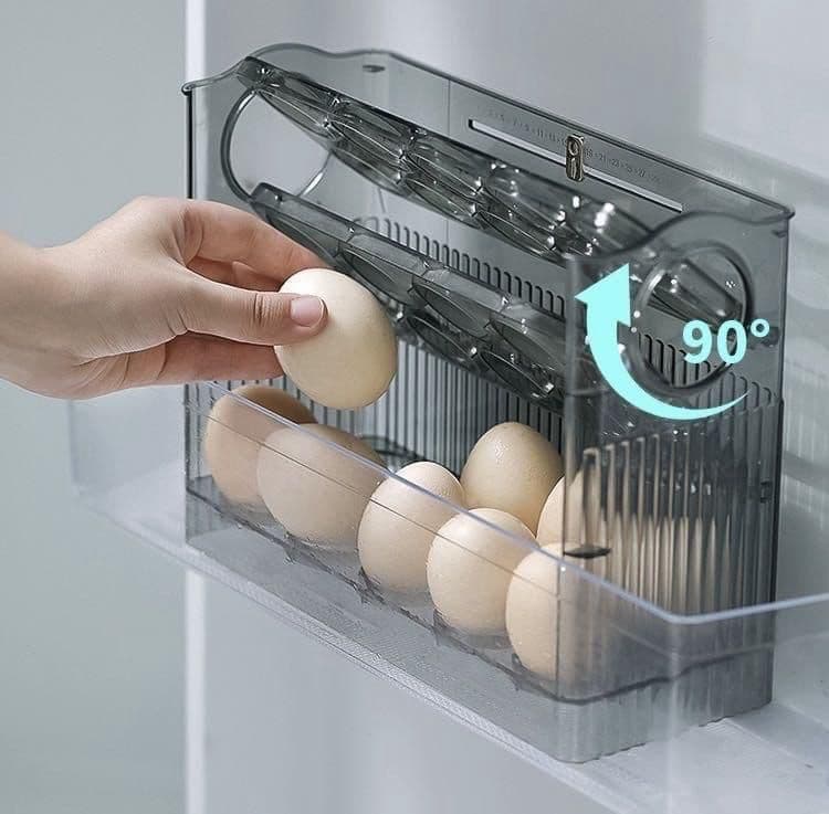 Egg Storage Box Self Flip