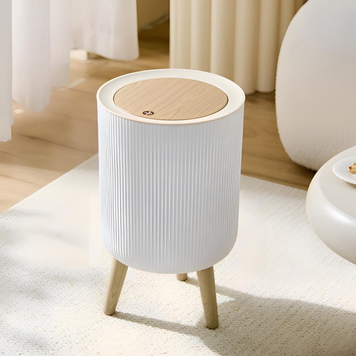 Modern Round Trash Bin
