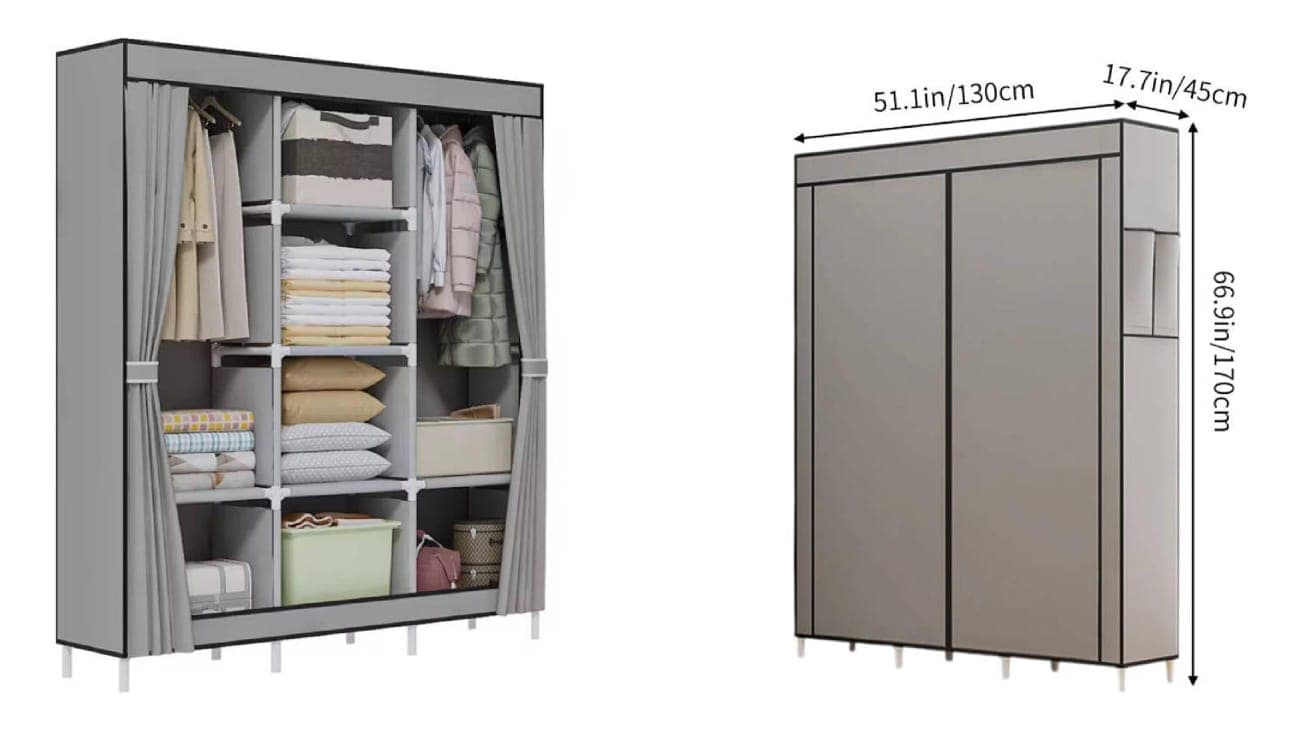 Multi Purpose Zippered Wardrobe