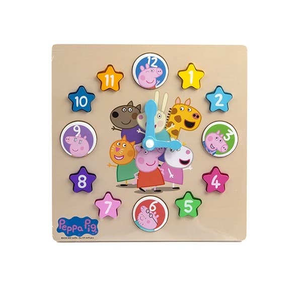 Peppa Pig Wooden Learning Clock