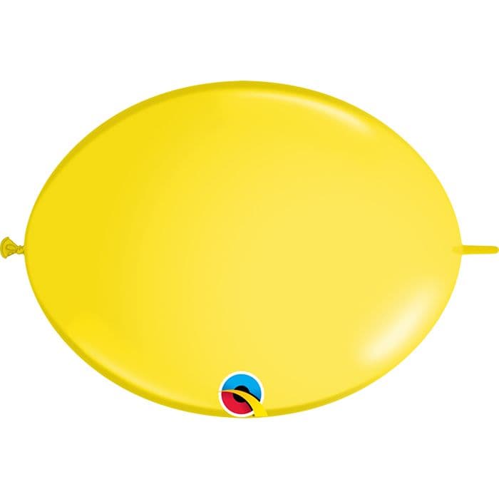 12 INCH LATEX QUICKLINKS YELLOW 50CTP