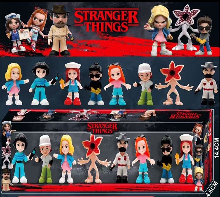 8PC STRANGER THINGS FIGURINES