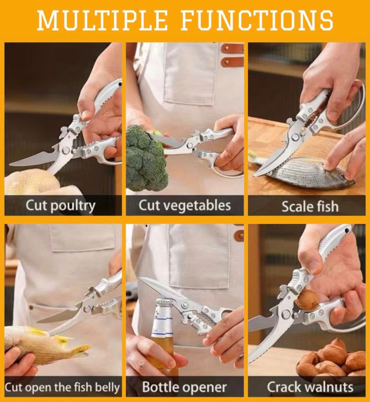 Multifunctional Kitchen Scissors