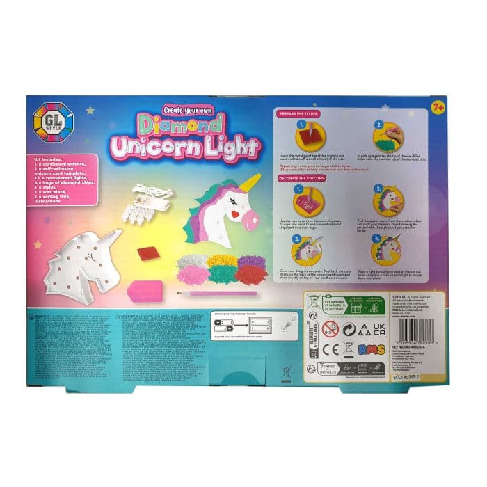 GL Style Diamond Decoration Light UP Unicorn