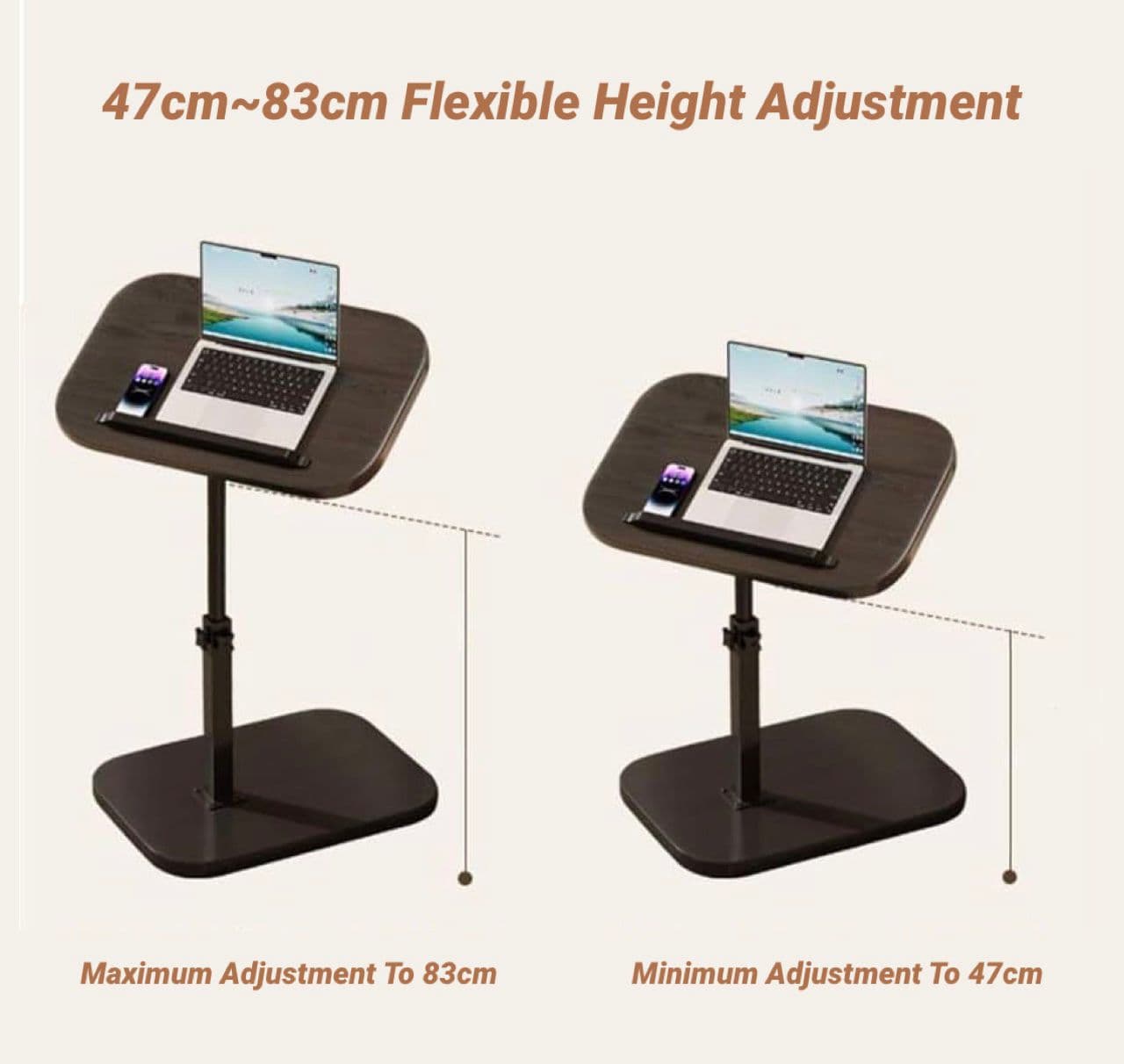 C SHAPED LAPTOP TABLE ROTATING