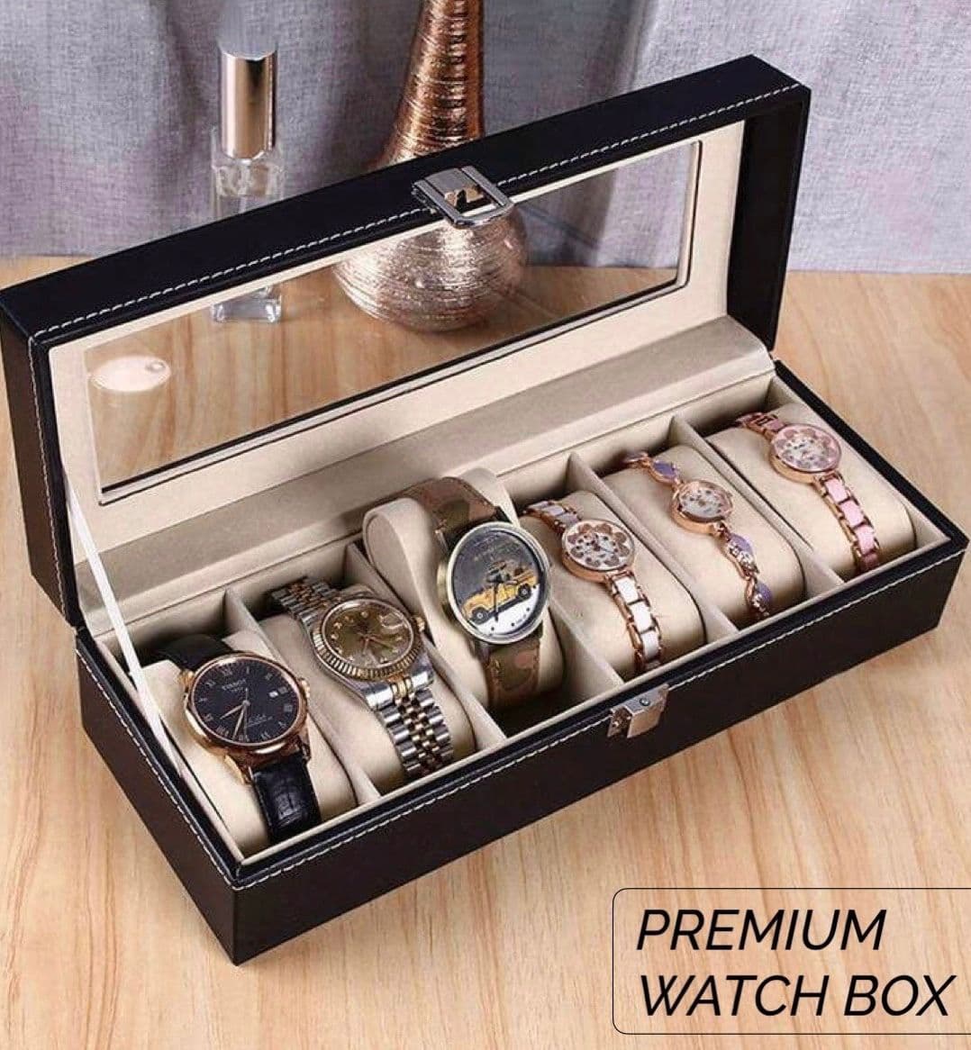 Premium Watch Box 6 Slot