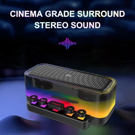 Portable Bluetooth Party Speaker With LED RGB Light