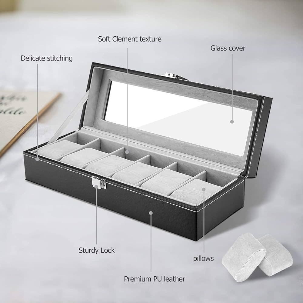Premium Watch Box 6 Slot