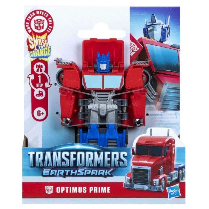 TRANSFORMERS EARTHSPARK 1 STEP SMASH OPTIMUS