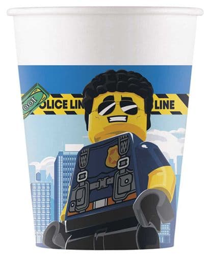 LEGO CITY PAPER CUPS 200ML 8CT