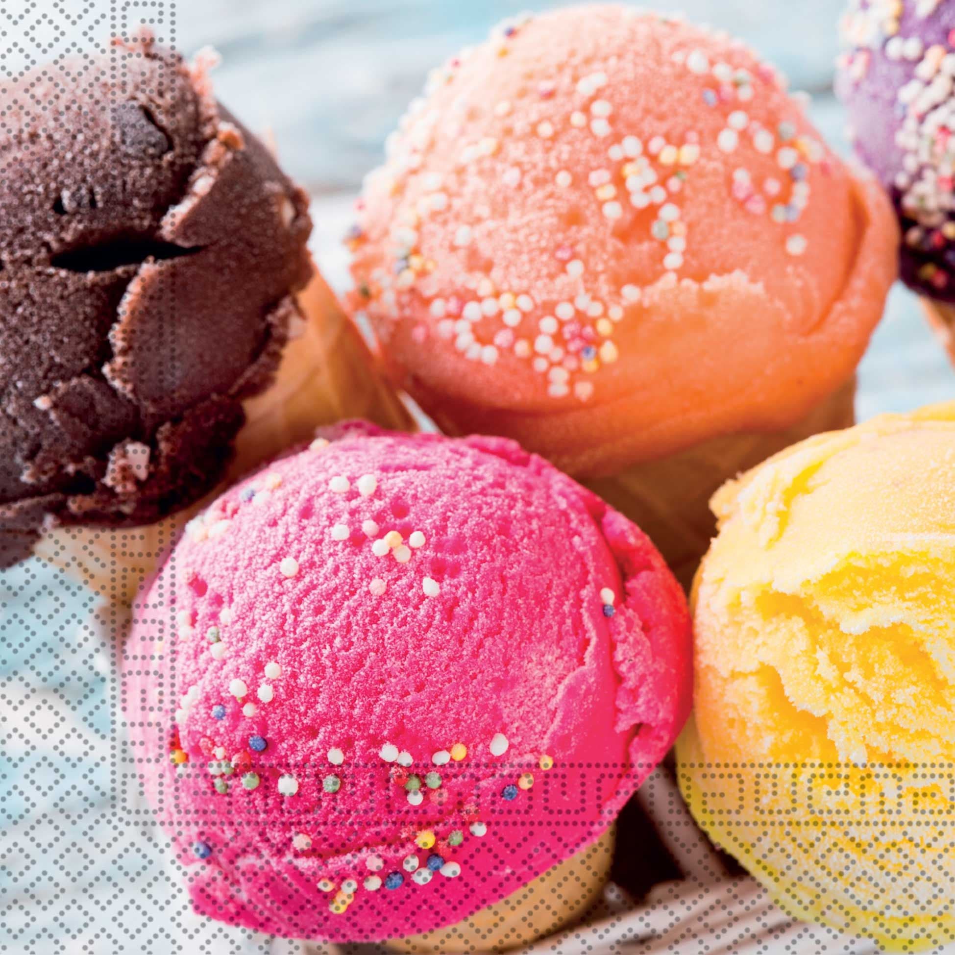 NAPKINS 3 PLY EVRYDAY DESIGN ICE CREM CONE 20CT-