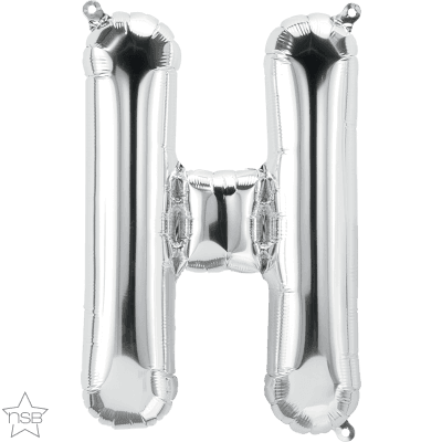 34 INCH FOIL SILVER LETTER H 1CTP
